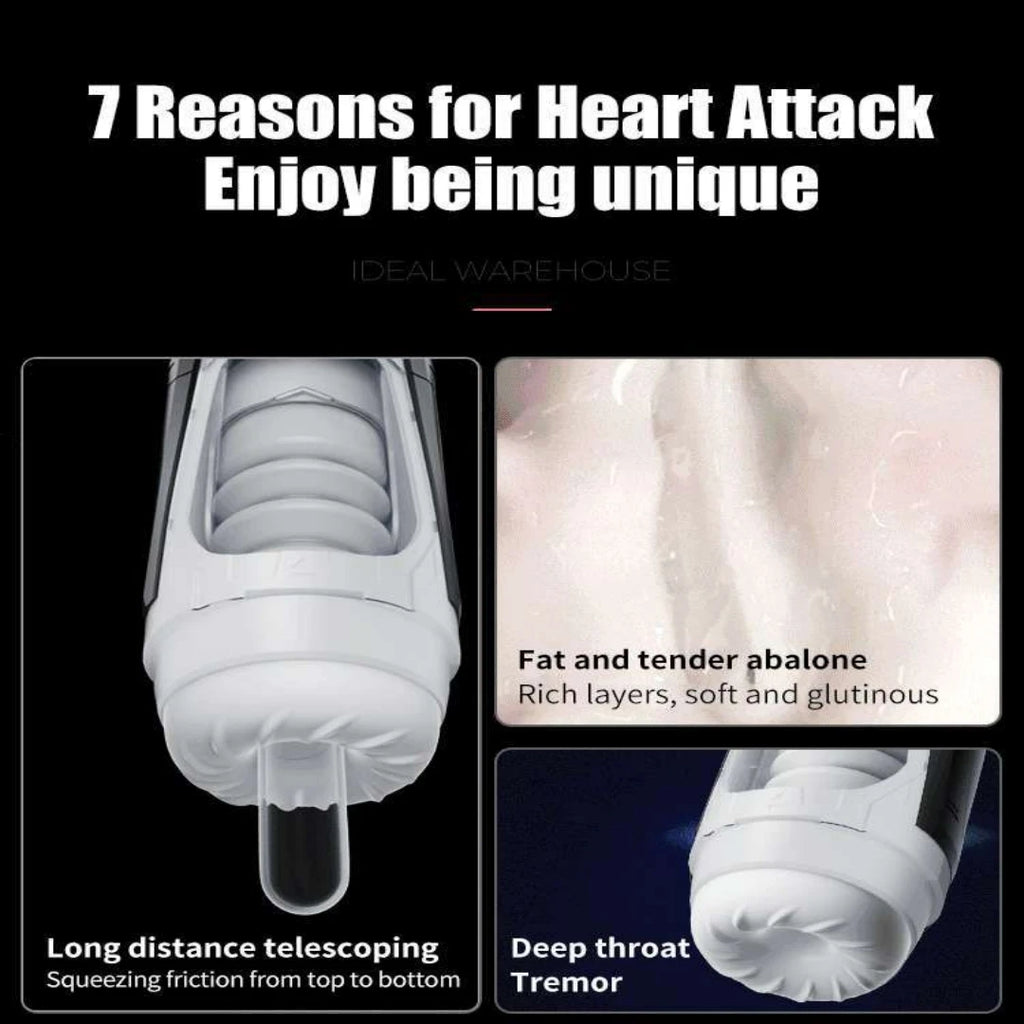 7 Thrusting & Vibrating Stimulation Modes Male Masturbator Cup Mens Realistic 3D Sleeve for Male Masturbation Penis Training 18+