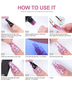 LIMEGIRL Nail Art Kit Poly Nail Gel Extending Soaking Gel Kit Nail Art Acrylic Gel Varnish Kit For Novices Semi Permanent Gel So