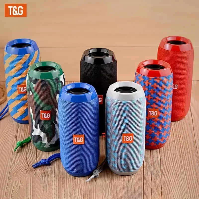 TG117 Portable Outdoor Wireless Bass Speaker With Charging Cable And Aux Cable - FM TF USB Plug-in Card Compatible Main image