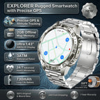 2026New Military T-Rex3 GPS Map Navigation Smart Watch 2GB RAM 1.43-inch AMOLED Screen 30M Waterproof Call Sports Smartwatch Men