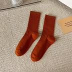 33 Colors Summer Cotton Soft Socks Happy Colorful Women's Mid-tube Stocking Fashion Trend Red Green Ankle Sox Autumn Hosiery