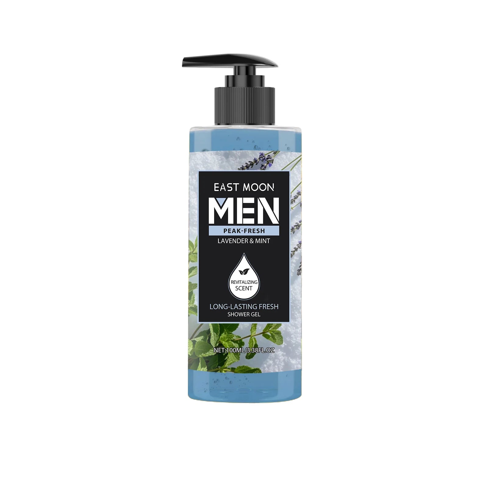 Men's Eucalyptus Coconut Body Wash Deep Cleansing Shower Gel Refreshing Scent Long Lasting Fragrance Oil Control 100ml