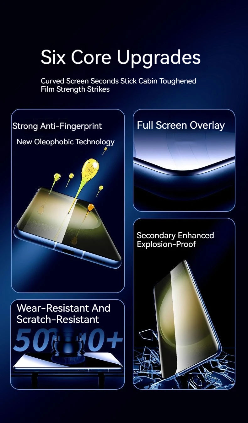 S23Ultra Dust-Free Cabin Tempered Glass For Samsung Galaxy S21Ultra Screen Protector S22Ultra Second Pasting Box Film