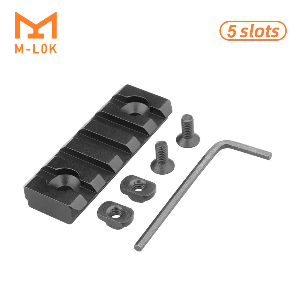 Hunting Tactical Picatinny Rail 3-13Slots 20mm Aluminum Rail Adapter Mount for Keymod / M-LOK System Handguard Scope Mount Base