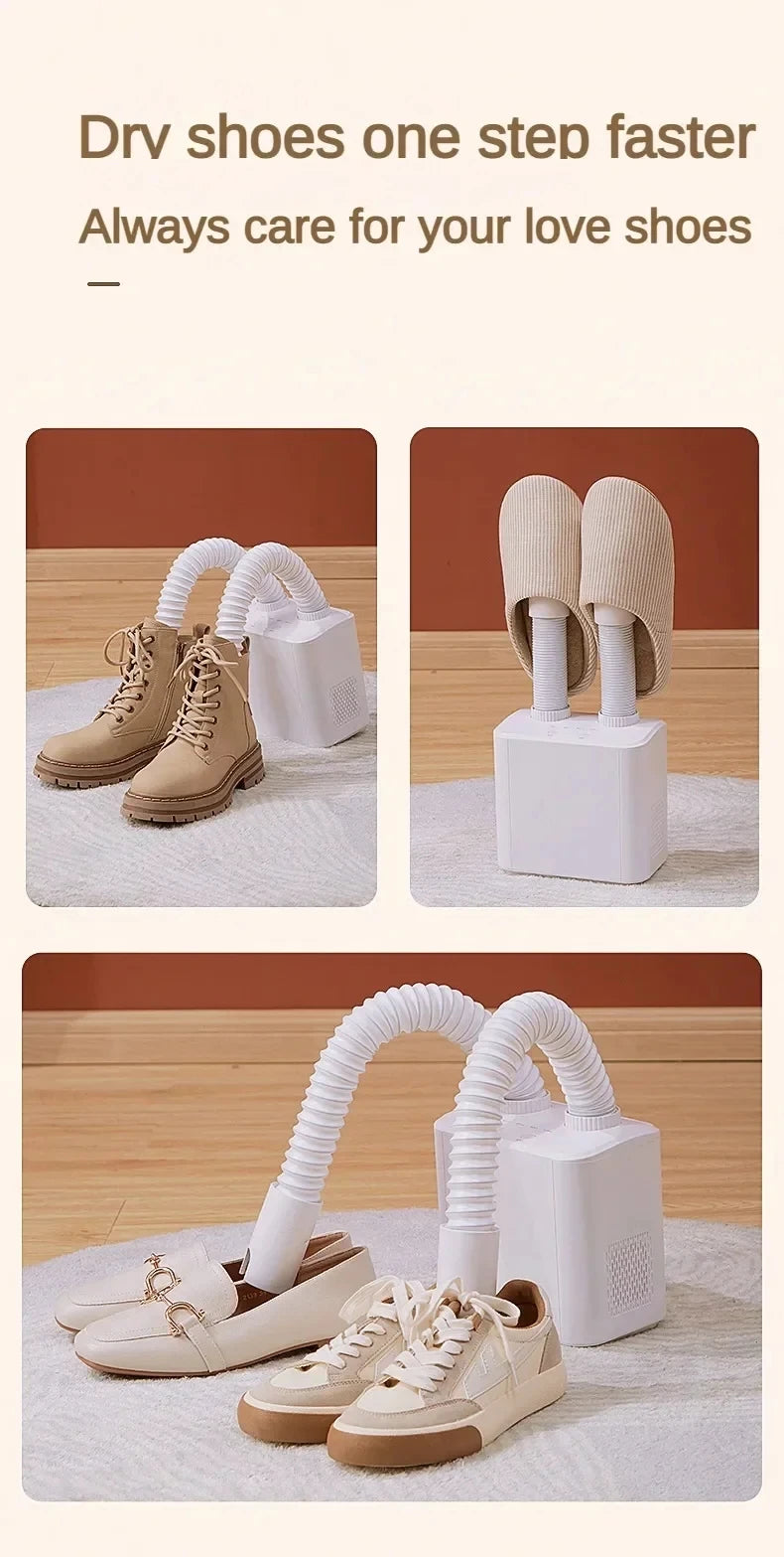 220V Shoe Dryer Electric Timing Dryer Retractable Fast Drying UV Sterilization Household Travel Foldable Shoes Boot Socks Gloves