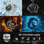 Smart Watch for Men GPS Offline Maps 2G ROM 10ATM Waterproof Heart Rate Diving Skiing Hiking Rugged Durable Smartwatch Men Women