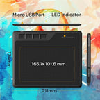 Gaomon S620 Graphics Tablet 6.5*4 Inch Small Drawing Digital Tablet for OSU Note-taking Painting Compatible with Android Phone