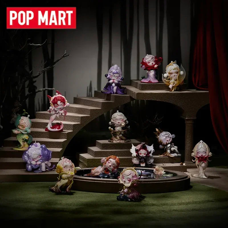 POP MART SKULLPANDA Petals In Four Acts Series Mystery Box Genuine Blind Box Guess Toys Bag Ornament Figurine Home Decor Desktop