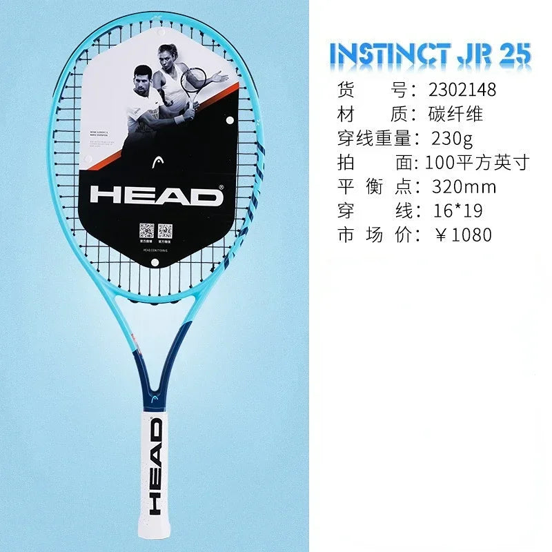 HEAD 2026 New Carbon Tennis Racket for Men Women Tenis Raquete Blue