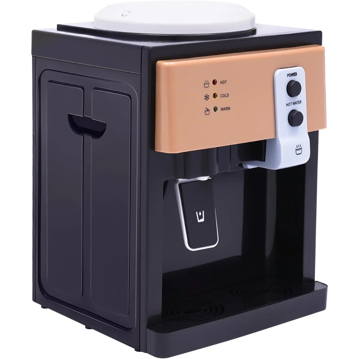 Water Dispenser, Water Cooler, Table Top Hot &Cold Temperature Control Fast Heating Cooling for 3.5/5/10/18.9L Bottles, 220V Secondary image