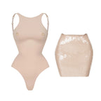 2026 2Pcs Sexy Women One Piece Swimsuit Female Swimwear Solid Biquini High Cut Monokini Push Up Swim Suits Bathingsuit Beachwear