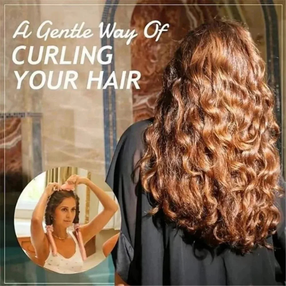 Heatless Curling Rod Night Cap No Heat Ribbon Lazy Hair Curlers Headband Hair Rollers Sleeping Soft Headband Hair Styling Tools