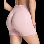 Quick drying seamless yoga shorts for women, high waisted, hip lifting, abdominal tightening, running and fitness pants