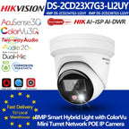 Hikvision DS-2CD2347G3-LI2UY DS-2CD2387G3-LI2UY 4MP 8MP Smart Hybrid Light F1.0 ColorVu3.0 Acusense3.0 Network POE IP Camera