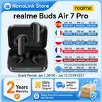 realme Buds Air 7 Pro Bluetooth Earphone For realme 16 Pro plus realme GT 8 Pro 53dB 48 Hours Battery Life Hi-Res LHDC 5.0