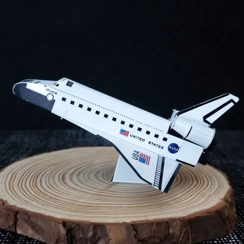 Space Exploration 3D Metal Puzzle Shuttle Hubble Space Telescope Mars Rover Model Toy for Kids Creative Jigsaw Puzzle Gift Toys