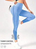 Women Seamless Yoga Leggings High Waist Push Up Tights For Gym Workout Running Fitness Daily Wear