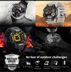 T-Rex 3 Ultra Military Grade GPS Smart Watch 10ATM Waterproof Compass Altimeter Barometric AMOLED Men HD Call Sports Smartwatch