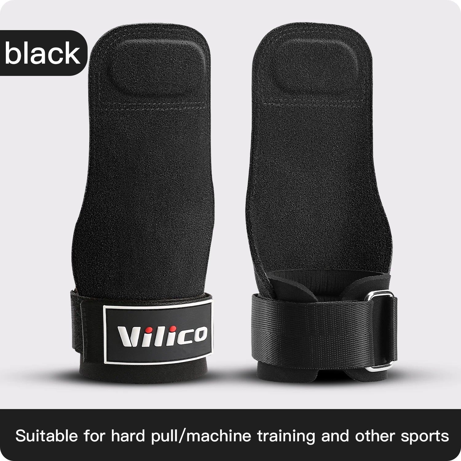 2Pcs Gym Gloves Fitness Hand Palm Protection Equipment Anti Slip Wear-resistant Wrist Protection Hard Pull Grip Strength Gloves