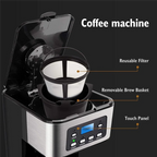 SOKANY 950W 1.5L Electric Coffee Maker 12-Cup Coffee Maker With 24-Hour Preset Keep Warm Function With Function US Plug
