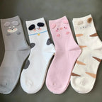 Fashion Sweet Cute 3D Animal Ears Pig Hosiery Winter Warm Cartoon Socks for Children Harajuku Cotton Soft Home Floor Sock
