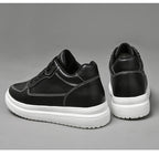 High Quality Men Sneakers Elevator Shoes for Men Fashion Casual Shoes Comfortable Leather Sports Shoes height increase 6/8/10cm