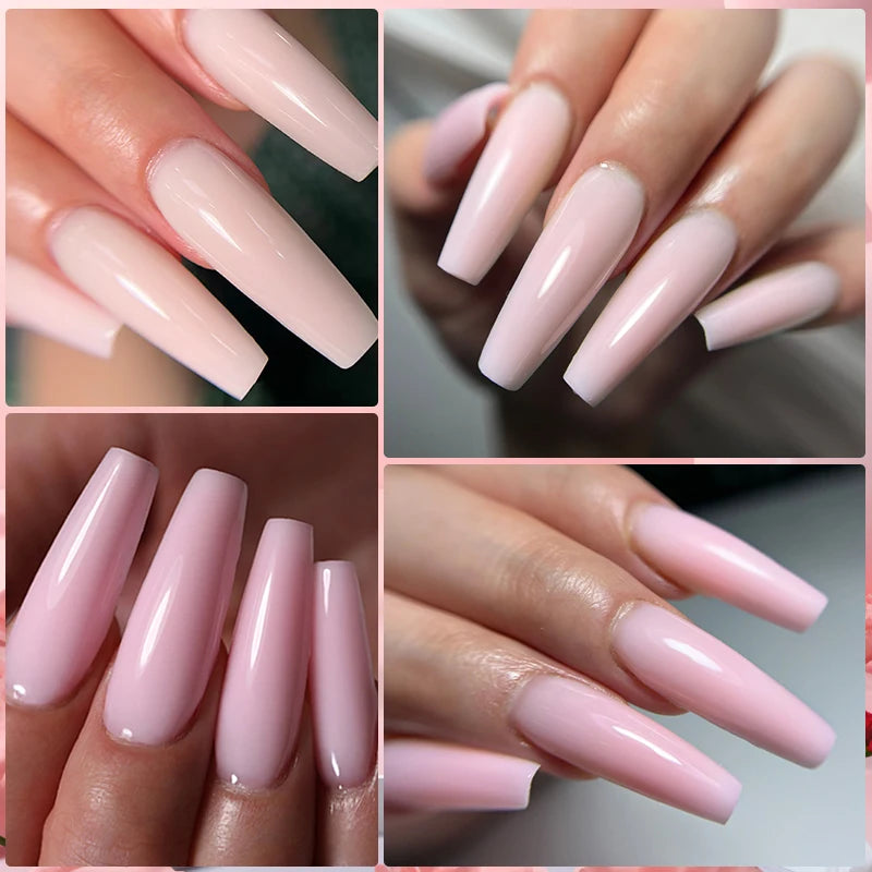 LILYCUTE 15ml Extension Gel Nail Polish Set Quick Nail Prolong With Extend Mold Nail Tips Acrylic Solution Manicure Tools Kit Secondary image