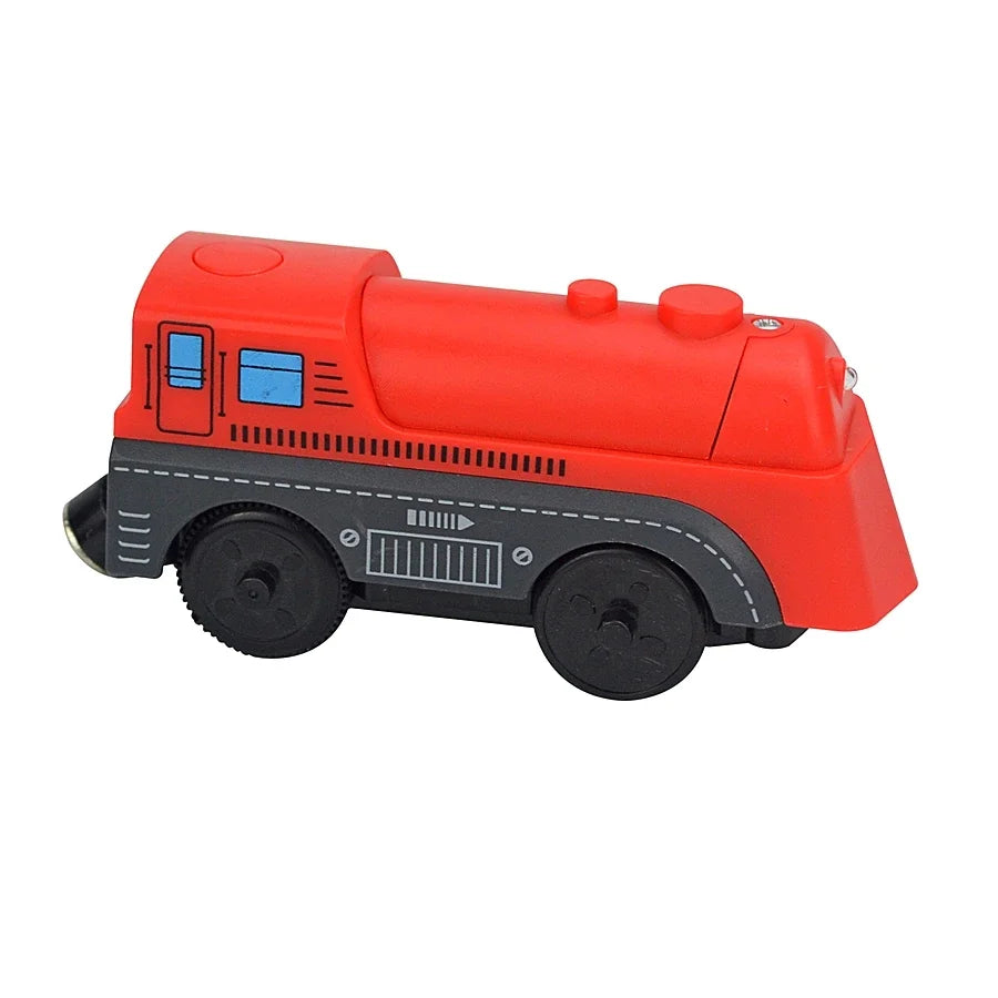 Locomotive Magnetic Car Electric Train Toys Fit All Brand Biro Wooden Diecast Slot Train Track Railway Educational Toys For Kids