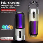2500V Solar Powered Mosquito Killer Solar Charging Outdoor Camping Mosquito Lamp 3-Level Timing Control Mosquito Terminator