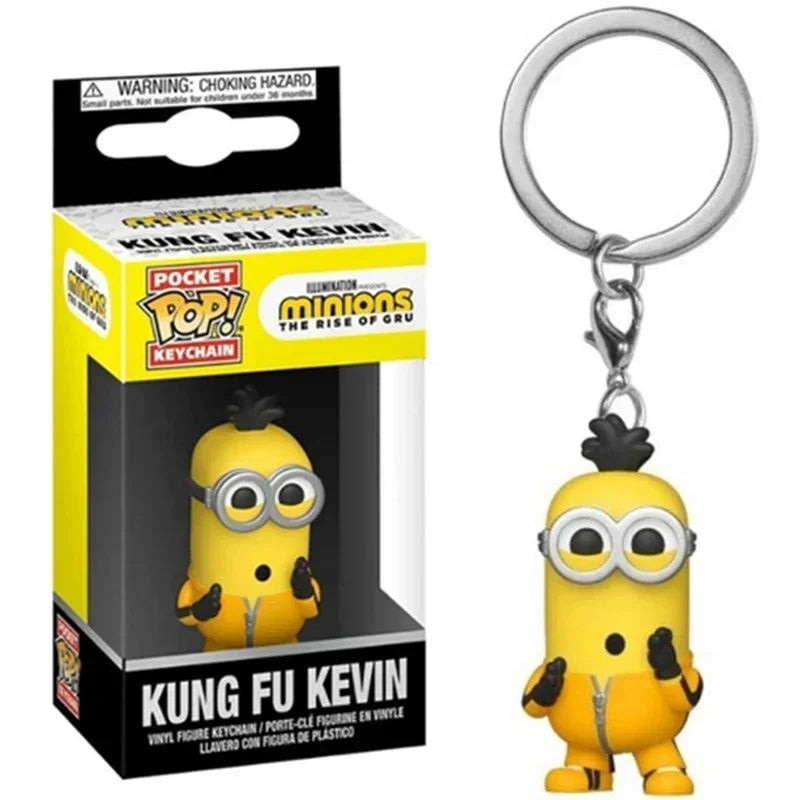2026 Funko Keychains Ranger Red Blue Pink Minion Kevin Otto Stuart Spider Spot Vash Ahsoka Inuyasha Homer Sam Sally Figure Toys