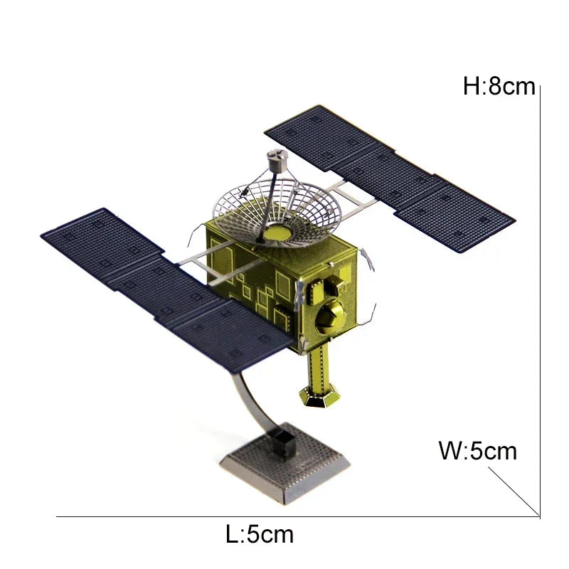 Space Exploration 3D Metal Puzzle Shuttle Hubble Space Telescope Mars Rover Model Toy for Kids Creative Jigsaw Puzzle Gift Toys