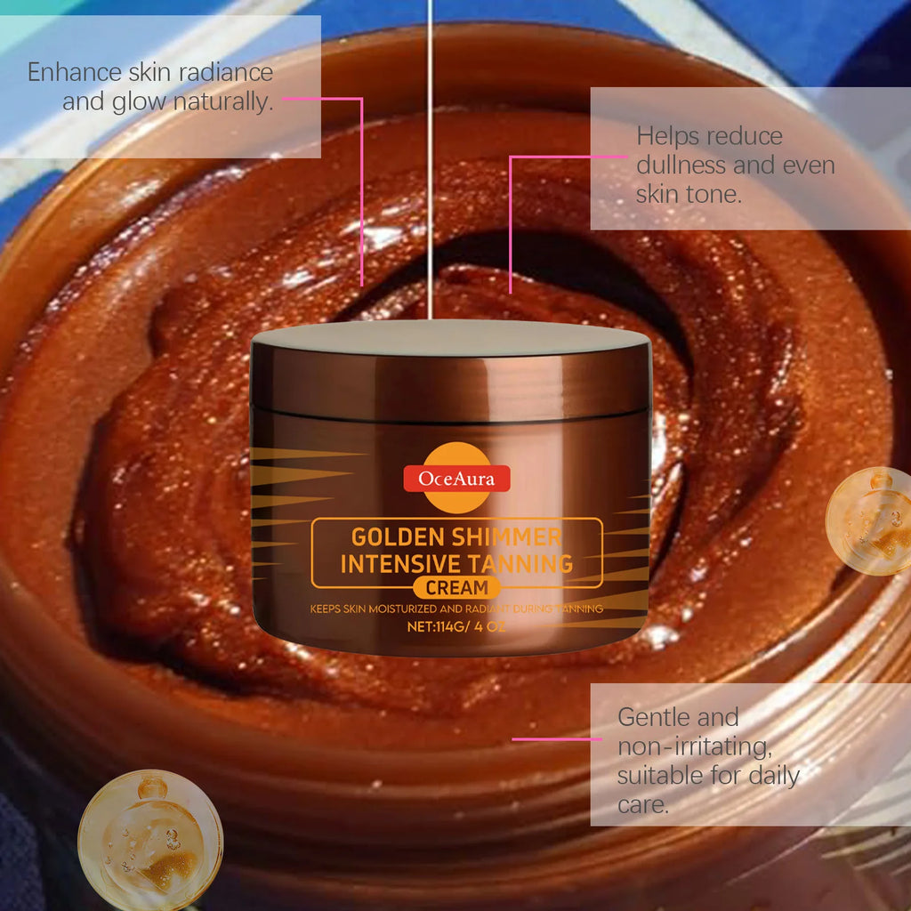 114g Tanning Accelerator Gel Lasting Self Solarium Sunless Tanner Body Face Glow Bronzer Nourishing Skin Tanning Boosting Cream