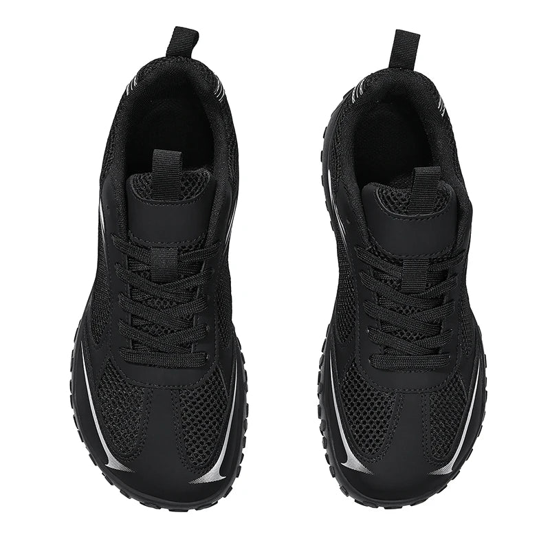 Unisex Wide Width Hiking Shoes Breathable Mesh Outdoor Trekking Sneakers Anti Slip Rubber Sole Walking Trainers Summer Autumn