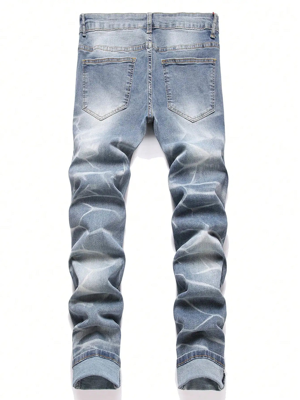 Fashion Men's Jeans Pants Stretch Blue Skinny Jeans For Men Casual Slim Fit Denim Pants Korean Style Male Trousers Jeans