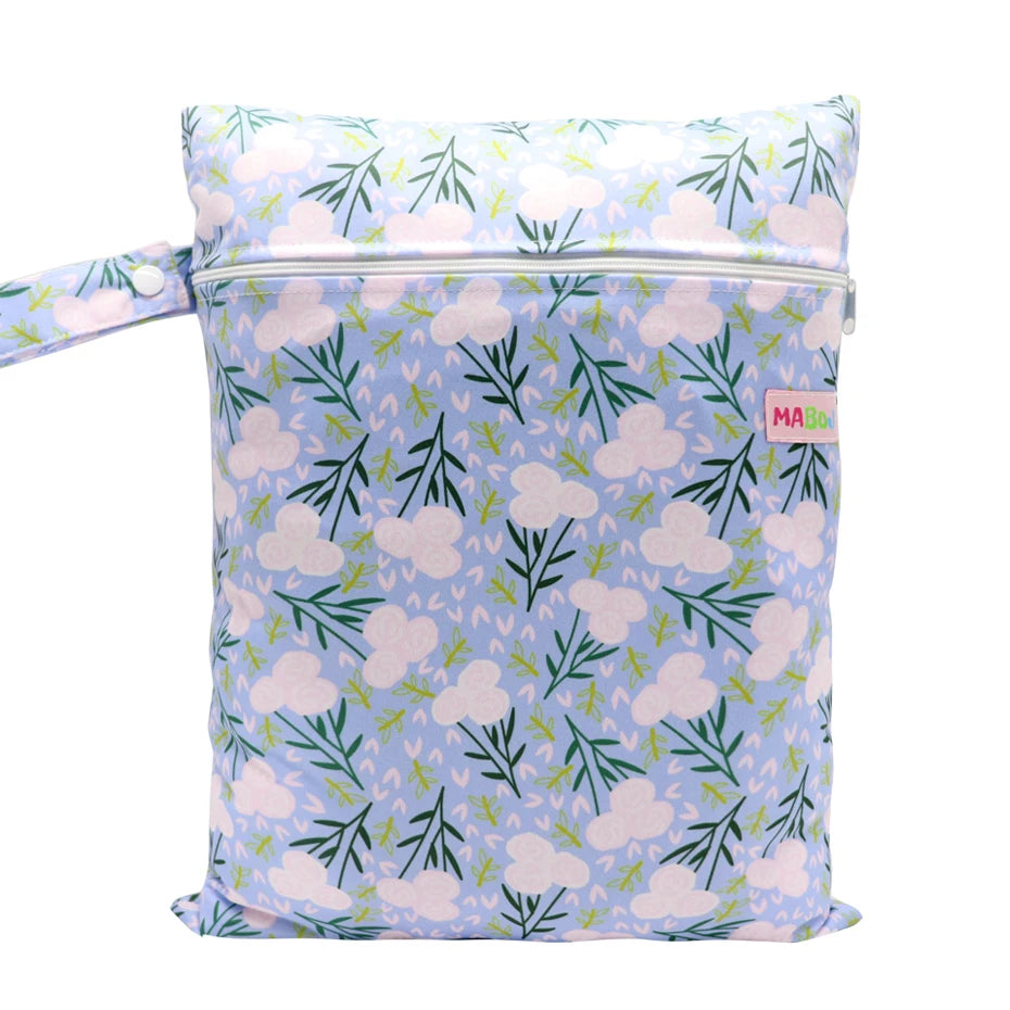 Waterproof Wet Bag Diper Bags Mummy Baby Maternity Packs Washable Zipper Diaper Caddy Organizer Dry Bag Travel Nappy Bag 30x40cm