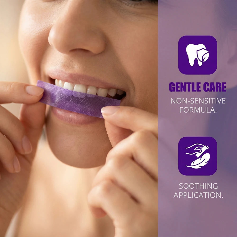 Teeth Whitening Strips Cleaning Dental Yellow Plaque Stains Removal Bleacher Restore Bright Tooth Oral Hygiene Care Stickers Gel