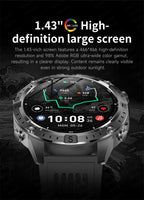 Smart Watch for Men GPS Offline Maps 2G ROM 10ATM Waterproof Heart Rate Diving Skiing Hiking Rugged Durable Smartwatch Men Women