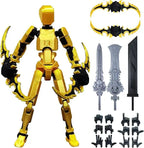 T13 Action Figure 3D Printed Multi-Jointed Movable Titan 13 Lucky Dummy Nova Robot Action Figure Desktop Assembly Completed Gift