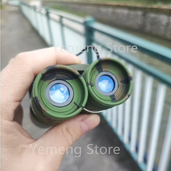 Powerful Long Range Binoculars Monocular Telescope Folding Portable BAK4 FMC Optics Jumelles for Outdoor Camping Hunting Concert