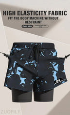 Adult Swimming Trunks Men Boxer Brief Swimsuit Set New Beach Adult Beach Shorts Quick Drying Surf Trunks with Lining Swim Pants