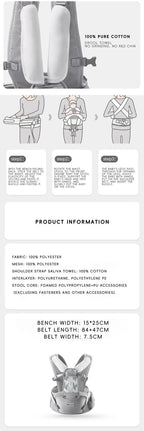 AIBEDILA Baby Carrier Ergonomic Kangaroo Infant Kids Sling Back Front Facing Backpack Wrap Newborn Bag 0-6 Months