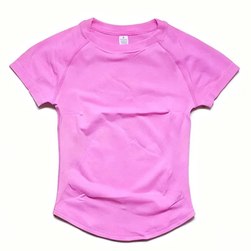 Short Sleeve Gym Top Women Clothes Yoga Top Seamless Sports Shirt Light Weight Fitness Workout Tee Sports Tops Active Wear Femme