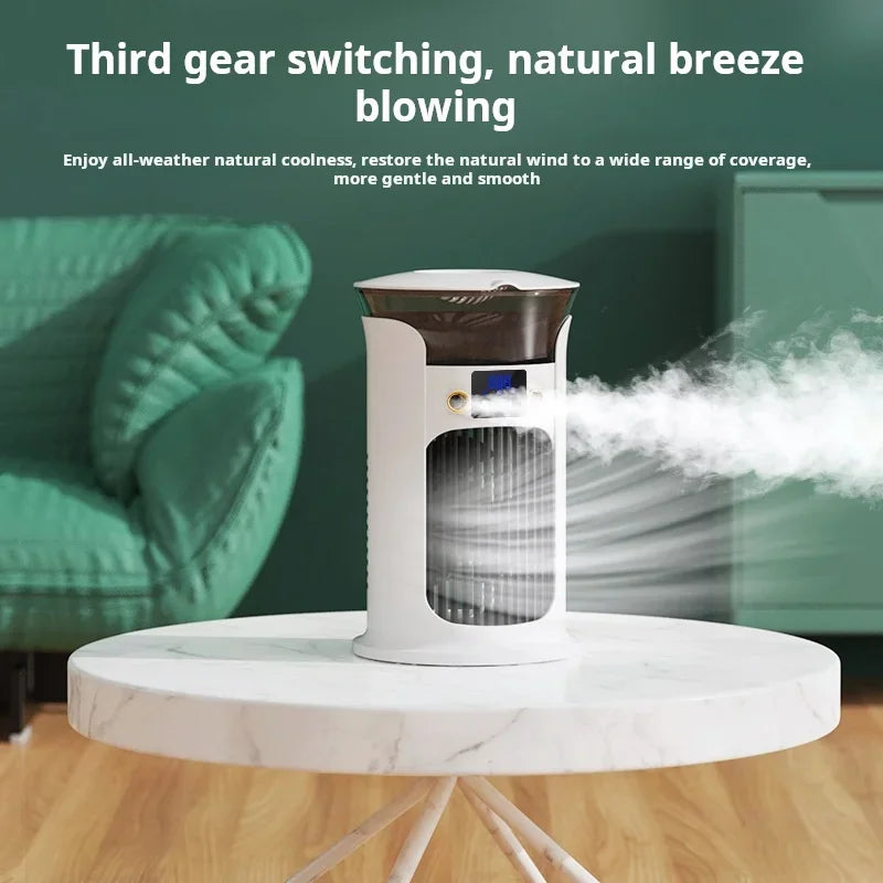 Portable Desktop Cold Air Fan USB Mini Home Use Multi-Function Air Conditioner Fan for Personal Cooling