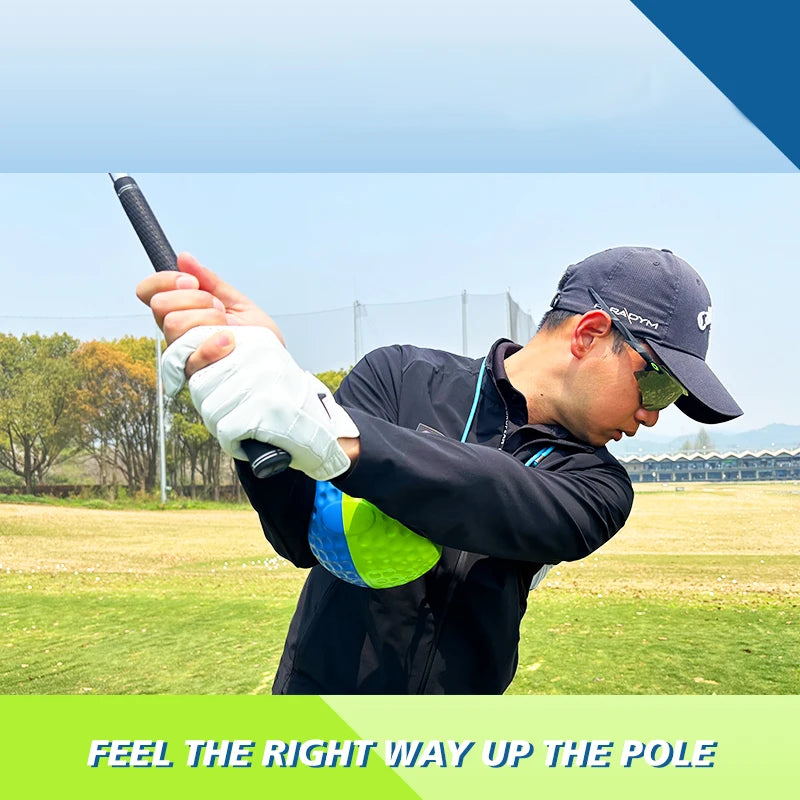 Golf Dual-Color Assist Device Swing Mechanics, Maintain Arm Posture, Improve Chicken Wing Posture Triangular Training Secondary image