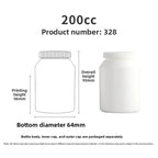 New HDPE 200ml 90 Capsules DHA Vitamin Tablets Deep Sea Fish Oil Capsules Food Grade Health Supplement Bottle