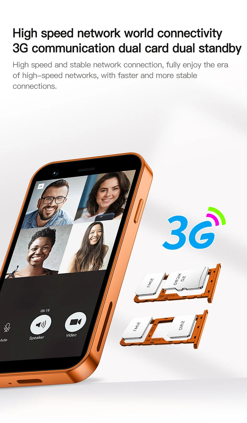 SERVO 18SE MINI 3G Pocket Smartphone Android System Google Play 16GB ROM 2MP Camera WiFi Super Small Smart Phones 2 SIM Standby