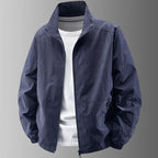 Men's Stand Collar Jacket Spring Breathable Lightweight Anti-Wrinkle Windbreaker Outdoor Sport Casual Quick-Drying Work Jackets