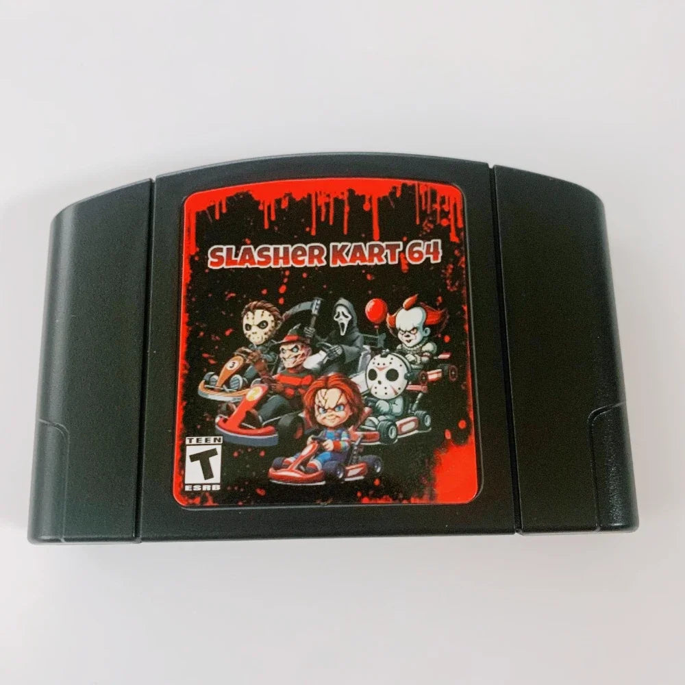 N64 Game Cassette, US Version, Slasher Kart 64， 64-bit English Game Cassette, Collection Hobbies, Toy Gifts