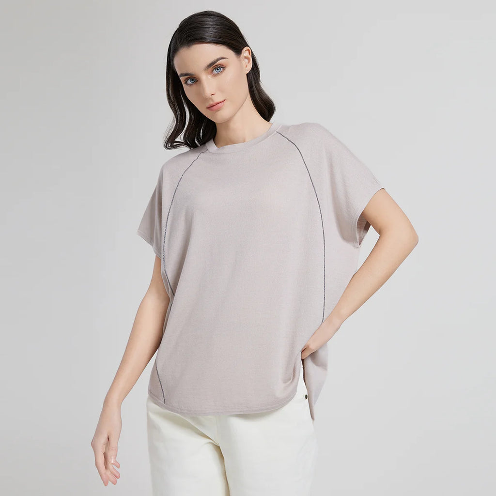 BC1071  Luxury Women's Clothing Merino Wool Silk Pullover Sweaters Woolen Ladies Clothes Womans Woolen loose Tops