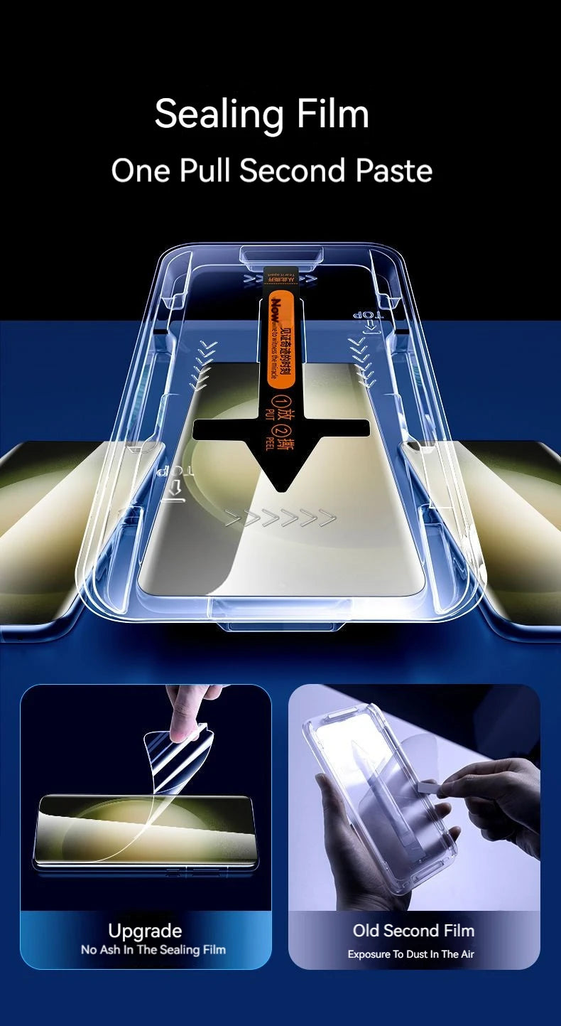 S23Ultra Dust-Free Cabin Tempered Glass For Samsung Galaxy S21Ultra Screen Protector S22Ultra Second Pasting Box Film